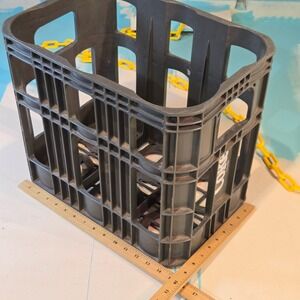 1970s Scepter Enjoy Coke Bottle Crate 2 Liter Gray Storage Coca Cola Made in USA